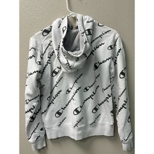 Champion Youth Hoodie‎ White Size L